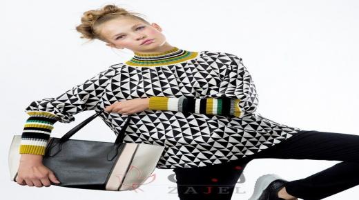 اطلالة كلاسيكية باللون الابيض والاسود