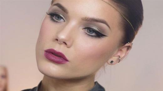 تألقي ليلة رأس السنة بمكياج فضي واسود