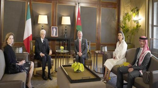 الملك والرئيس الإيطالي يبحثان فرص توسيع التعاون بين البلدين