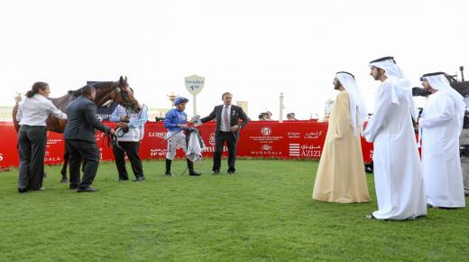 بحضور محمد بن راشد.. الجواد ” ثندر سنو ” يفوز بكأس دبي العالمي
