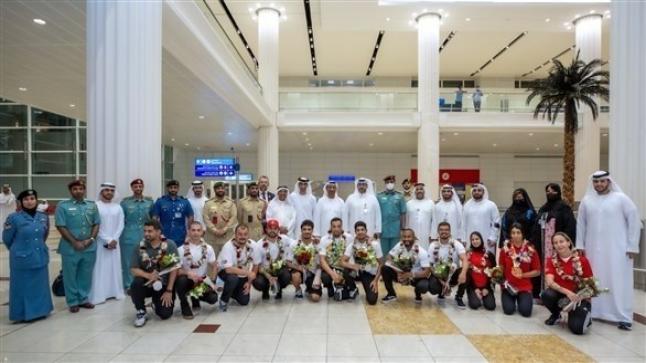 استقبال حافل لمنتخب الإمارات للجوجيتسو بعد إنجازات “برمنغهام العالمية”