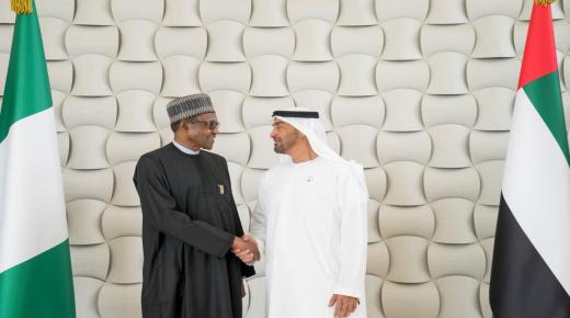 محمد بن زايد و رئيس نيجيريا يبحثان علاقات التعاون و القضايا ذات الاهتمام المشترك