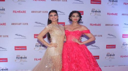 سونام كابور وجاكلين فيرنانديز بفساتين من دبي وبيروت