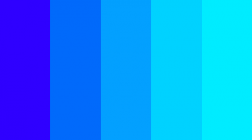 الأزرق اللون الأكثر شهرة