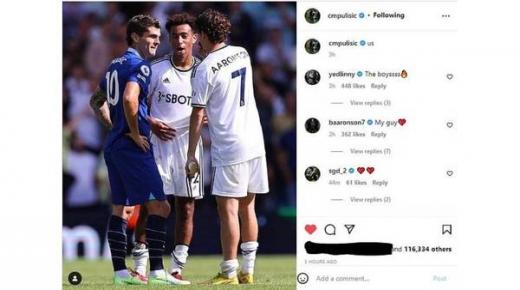 تشيلسي غاضب من دردشة بولسيتش مع لاعبي ليدز