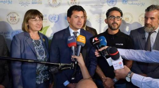 أحمد حلمي يشارك في إطلاق مبادرة مصرية أممية للتغير المناخي