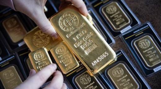 أسعار الذهب ترتفع عالمياً بأكثر من 8 دولارات