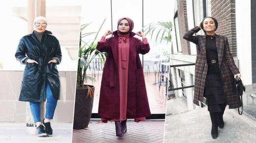 المعطف الطويل وطرق تنسيقه مع الحجاب