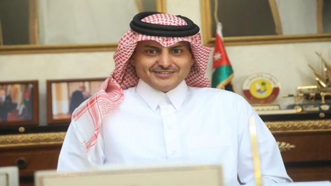 السفير القطري يهنئ بعيد استقلال الاردن
