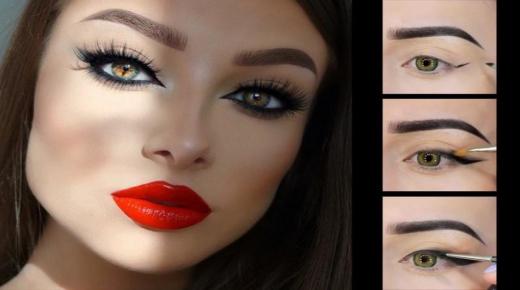 رسم الآيلاينر لتكبير العيون