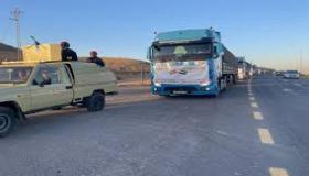الجيش الاردني يسير قافلة مساعدات الى سوريا