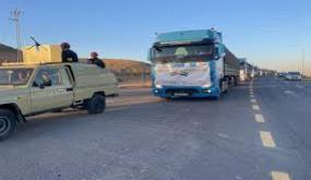 الجيش الاردني يسير قافلة مساعدات الى سوريا
