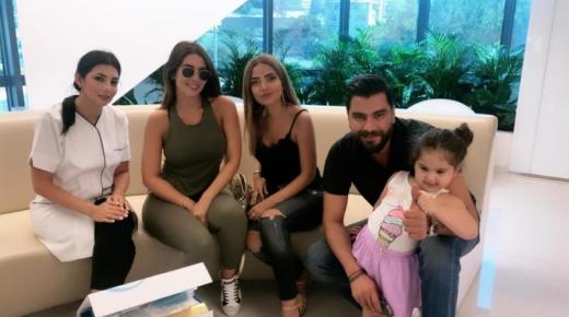 معتصم النهار وزوجته في مركز تجميل في بيروت