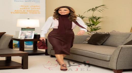 أجمل إطلالات الملكة رانيا في عام 2019