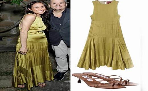 اختصار أناقة الربيع بلون جديد لفستان ميغان ماركل