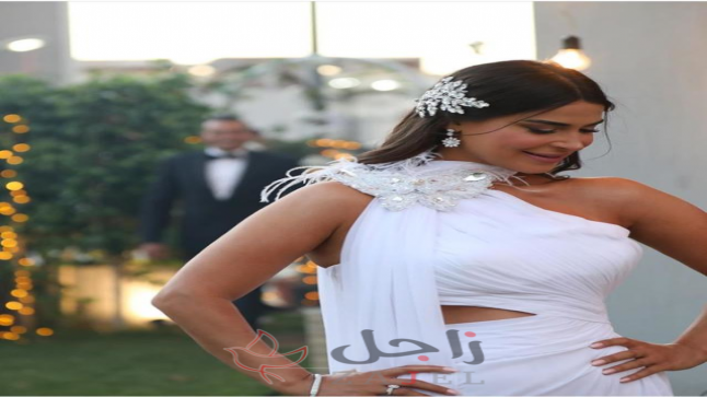 احتفال الفنانة نورهان منصور بزواجها في حفل عائلي بسيط