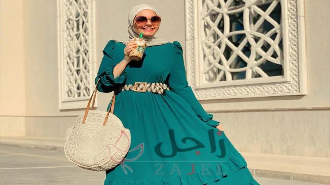 أفكار تنسيق الحجاب مع اللون الأخضر