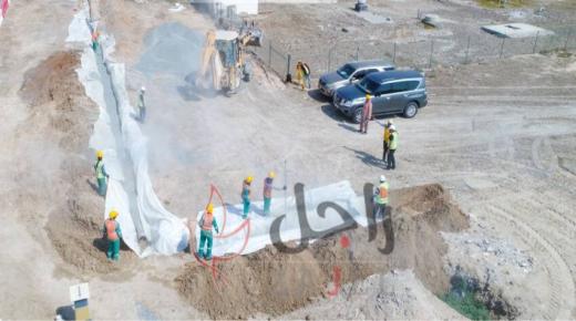 إنجاز بلدية مدينة أبوظبي مشروع لتخفيض منسوب المياه الجوفية في مدينتَي خليفة ومحمد بن زايد