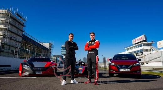 نجم  ريال مدريد  إيدن هازرد يختبر قوة سيارات نيسان الكهربائية