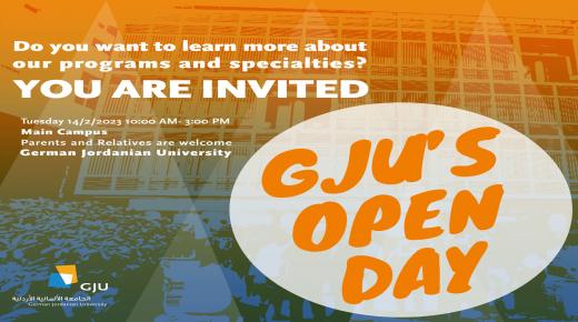 الجامعة الألمانية الأردنية تنظم يوم مفتوح للتعريف بتخصصاتها يوم غد الثلاثاء