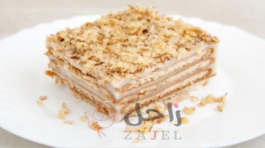 أطهي الذ كيك البسكويت بالعسل الطبيعي