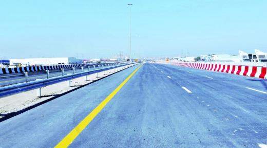 افتتاح جسر رئيس على تقاطع شارعي إكسبو والأصايل