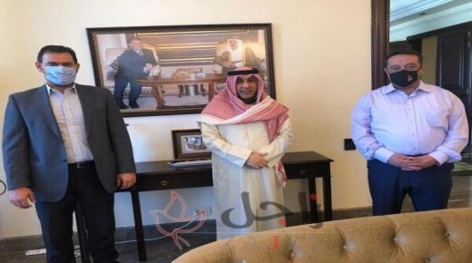 استقبال السفير الكويتي للحموري والداود