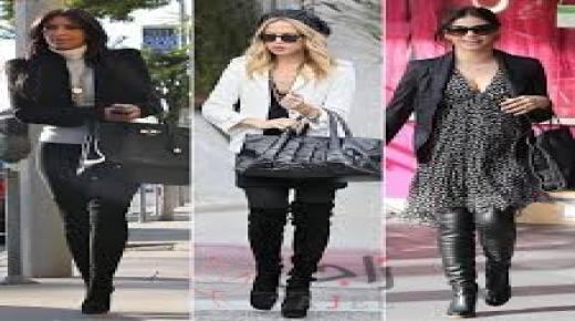 موديلات جزمات من الجلد الطبيعي للشتاء