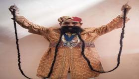 هندي يسجل لقب أطول شارب في العالم!