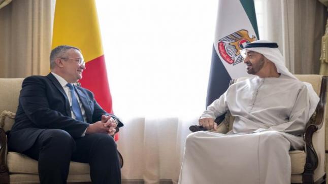 عبدالله بن زايد يستقبل وزير خارجية رومانيا في أبوظبي