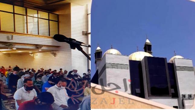 أول صلاة تقام في مسجد المرحوم د.أحمد الحوراني بعد تدشينه بمنطقة النزهة في عمان