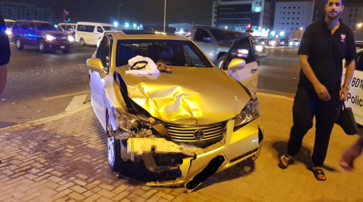 إصابة شخصين بسبب  تجاوز الإشارة الحمراء على شارع الإستقلال..