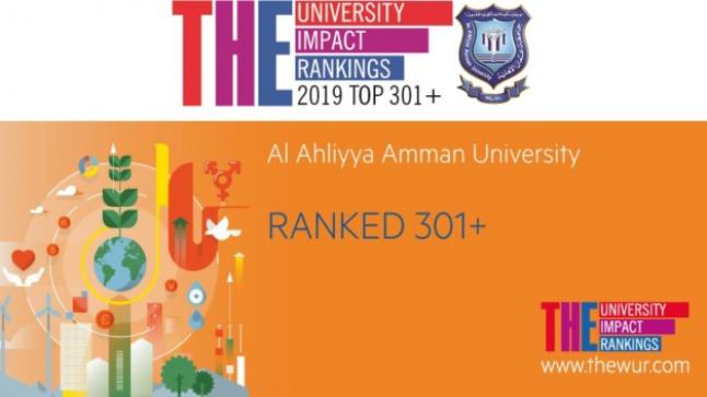 عمان الأهلية تحقق المرتبة 301 عالميا وفق تصنيف”التايمز” العالمي للجامعات 2019