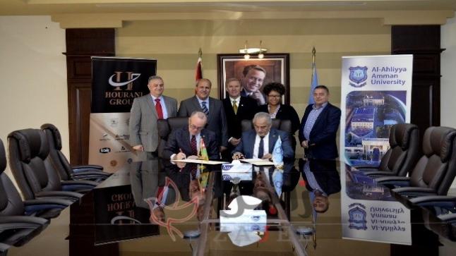 اتفاقية تعاون مشترك بين جامعة عمان الاهلية  ومعهد الخرسانة الامريكي