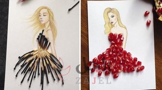 صور أزياء فريدة من نوعها من بقايا الأشياء