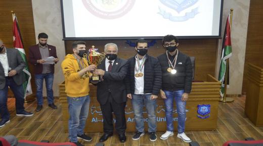 الجامعة الأردنية تُتوَّج في “عمان الاهلية” بكأس بطولة ميلاد القائد للشطرنج لطلبة الجامعات