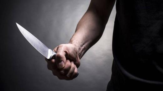 اعتداء احد المتسولون على فرق مكافحة التسول بالسلاح الابيض (السكاكين)