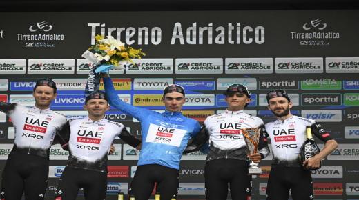 “الإمارات للدراجات” بطلا لسباق تيرينو أدرياتيكو