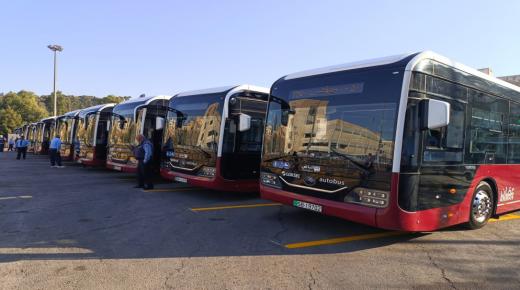 تشغيل تجريبي لمسار الحافلات الكهربائية ضمن الباص السريع