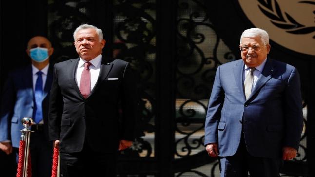 العاهل الأردني يصل إلى رام الله للقاء الرئيس الفلسطيني محمود عباس