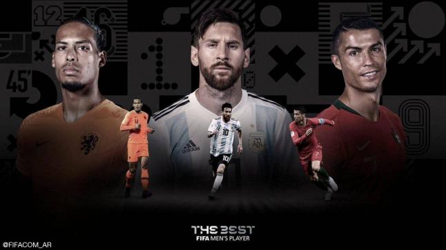 الفيفا تعلن عن أسماء ثلاثة لاعبين المتنافسين على جائزة أفضل لاعب في العالم