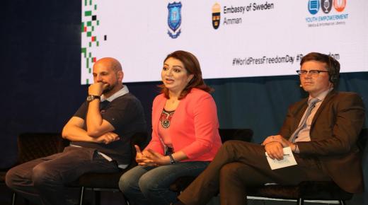 بدعم من جامعة عمان الأھلیة والسوید والاتحاد الأوروبي … الرأي واليونسكو  تحتفلان بالیوم العالمي لحریة الصحافة