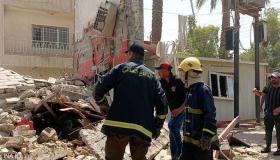 محاصرون تحت الأنقاض اثر انهيار مطعم في بغداد