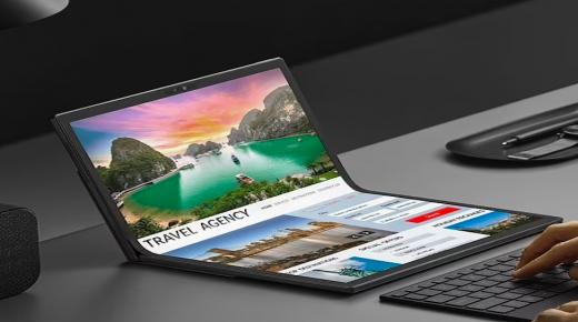 أزوس تطلق جهاز كمبيوتر قابلاً للطي يعمل باللمس