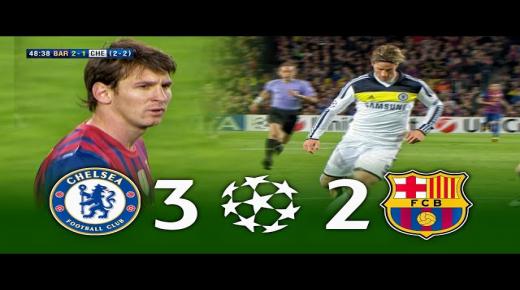 نتيجة وملخص مباراة برشلونة ضد تشلسي في دوري أبطال أوروبا