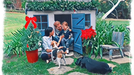 الأمير هاري وميغان ماركل ينشران صورة لعيد الميلاد