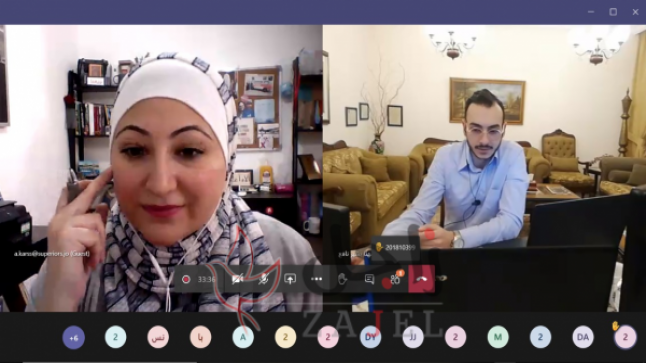 جلسة حوارية افتراضية في جامعة عمان الأهلية حول التفكير التصميمي