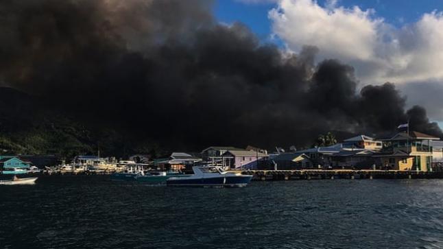 حريق في منتجع كاريبي يدمر أكثر من 200 منزل
