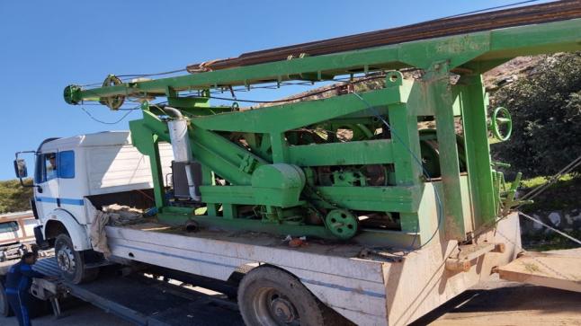 المياه : ضبط حفارة مخالفة في ام الدنانير