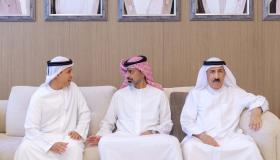 عمار بن حميد يقدم واجب العزاء في وفاة راشد بن علي الشعفار